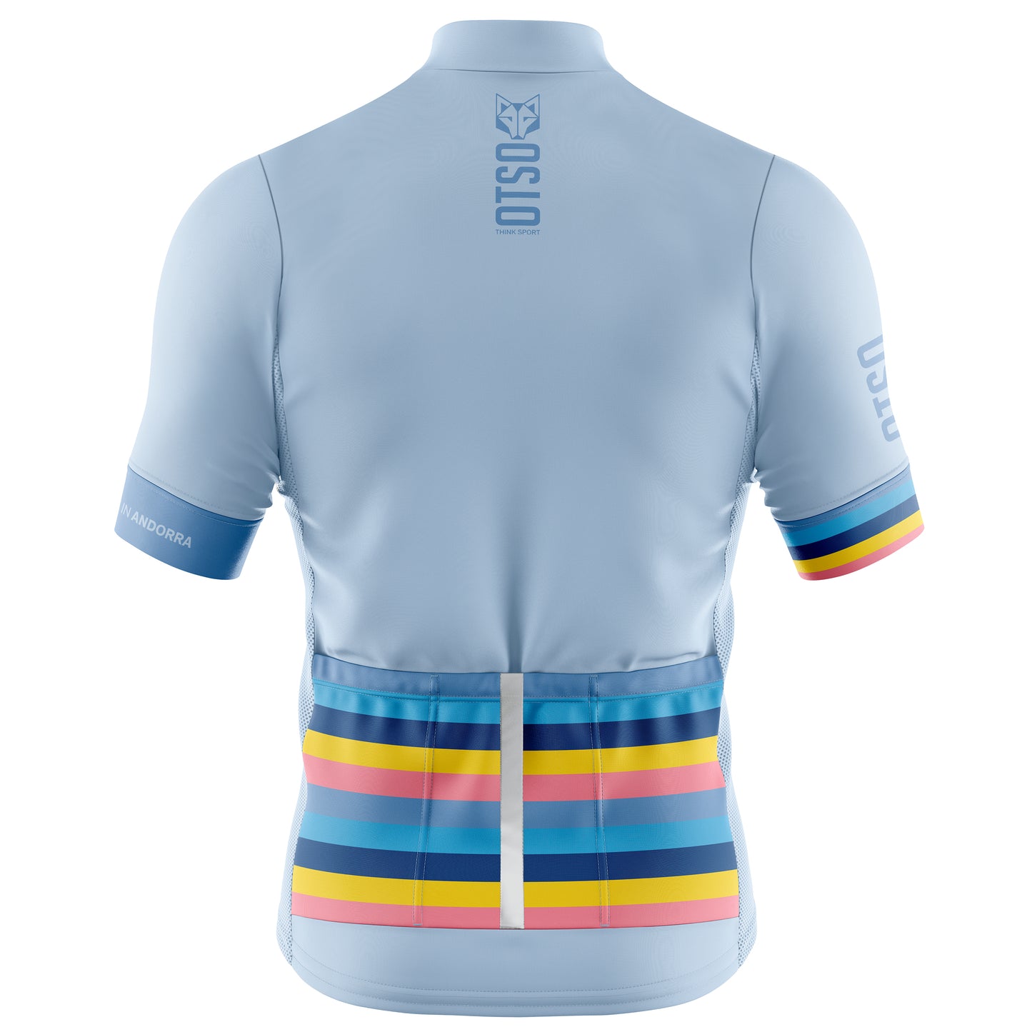 Mens Cycling Jersey - Stripes Turquoise