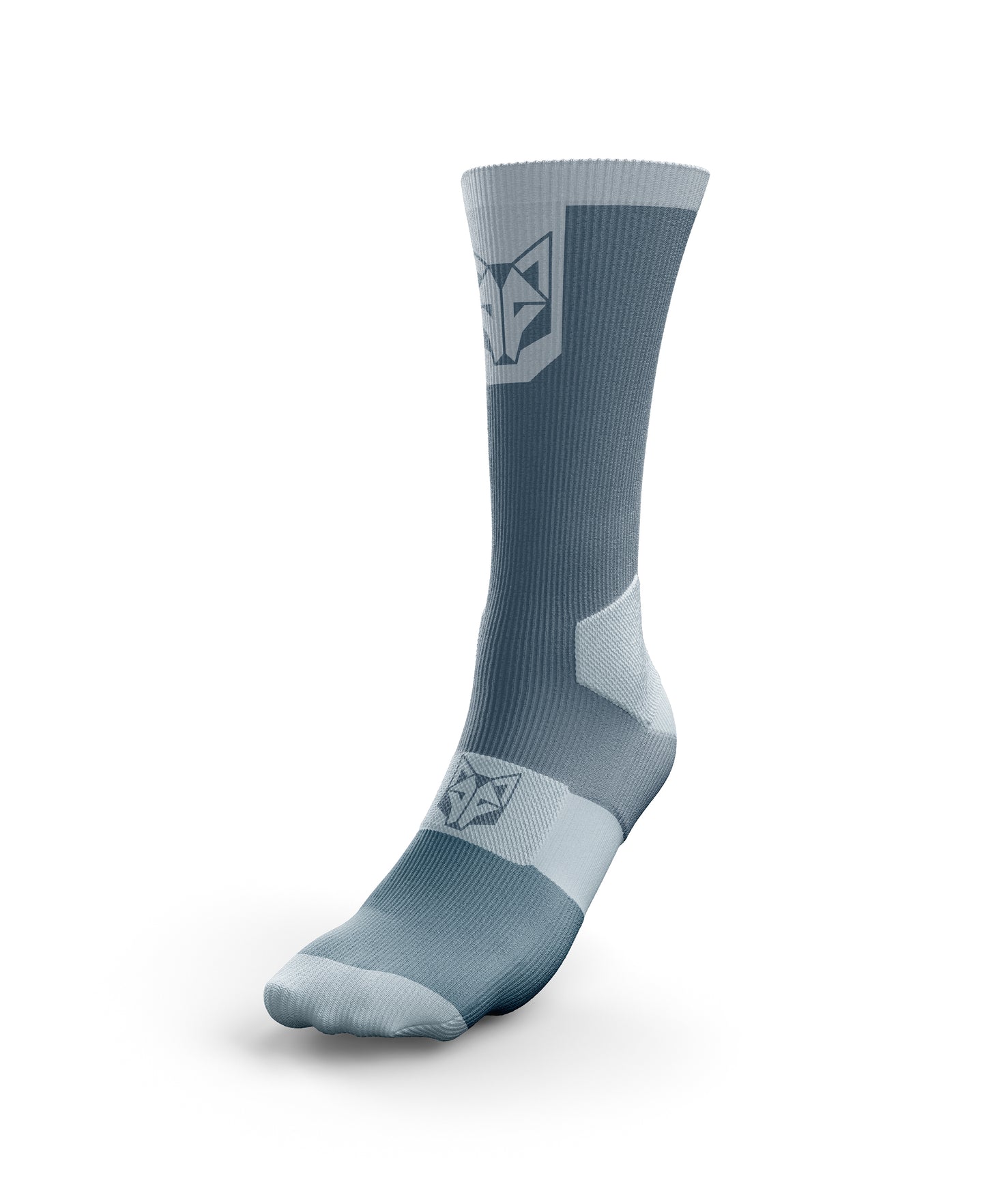 High Cut Cycling Socks - Steel Blue & Turquoise