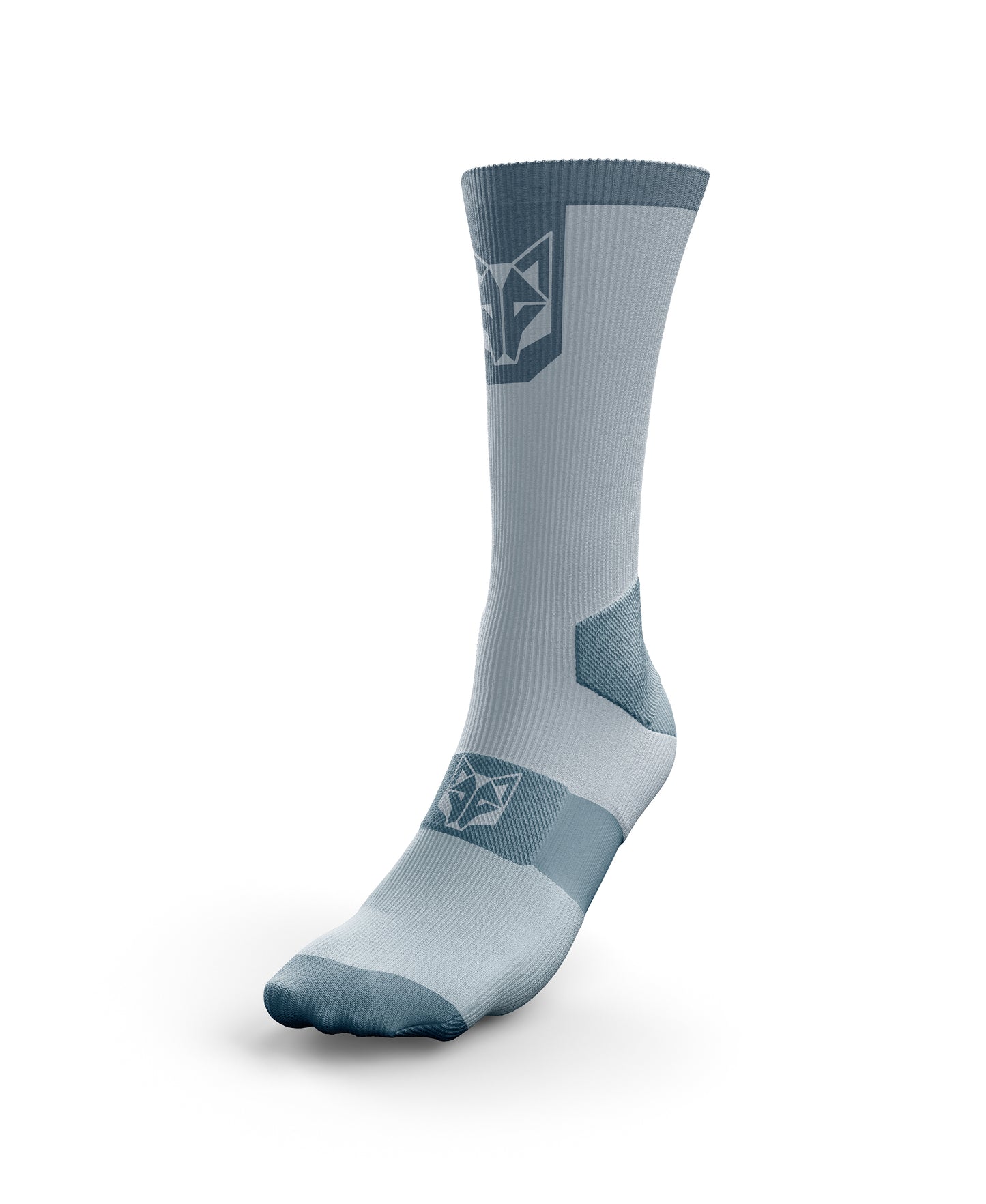 High Cut Cycling Socks - Turquoise & Steel Blue