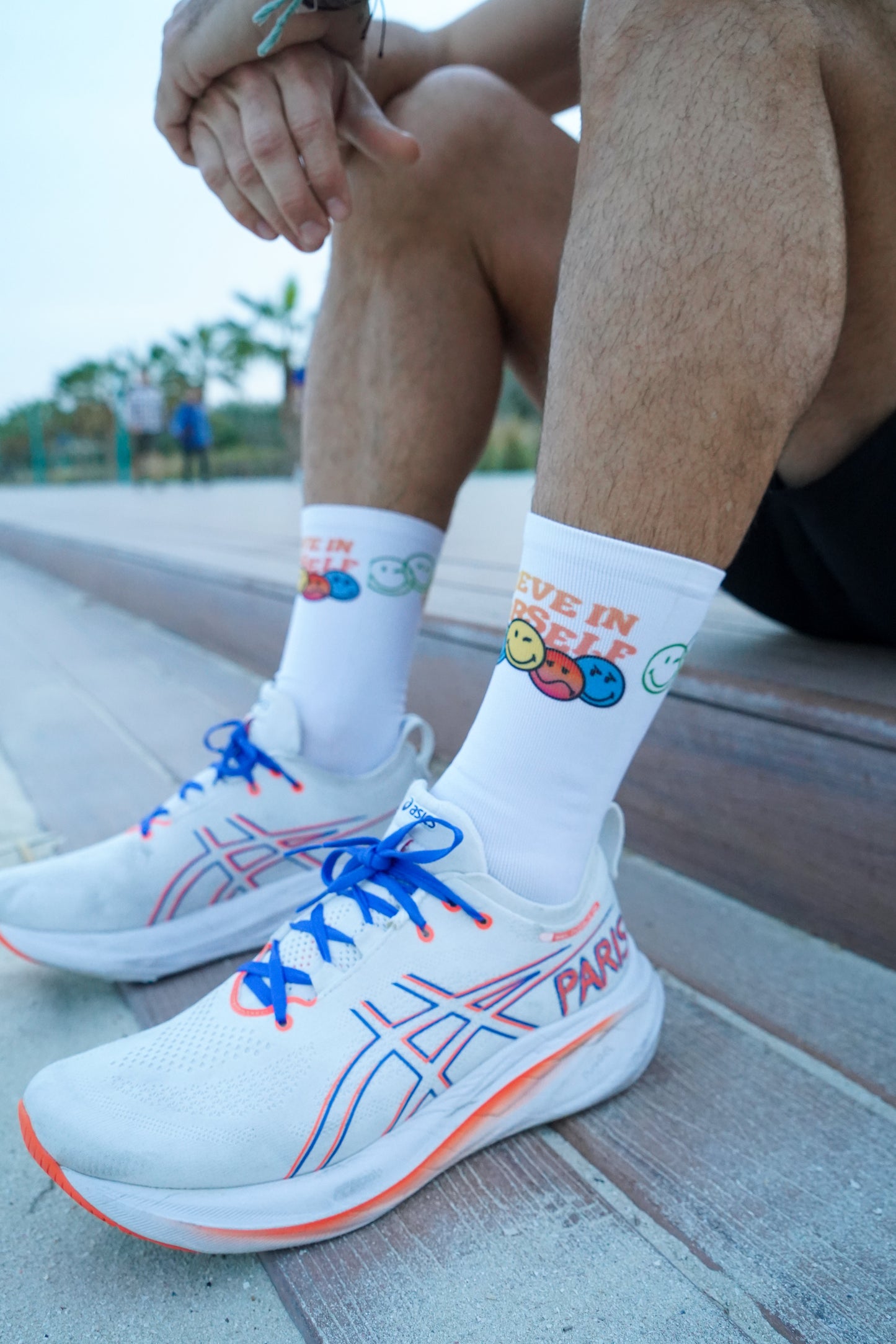 Funny Socks High Cut - Smiley World Believe