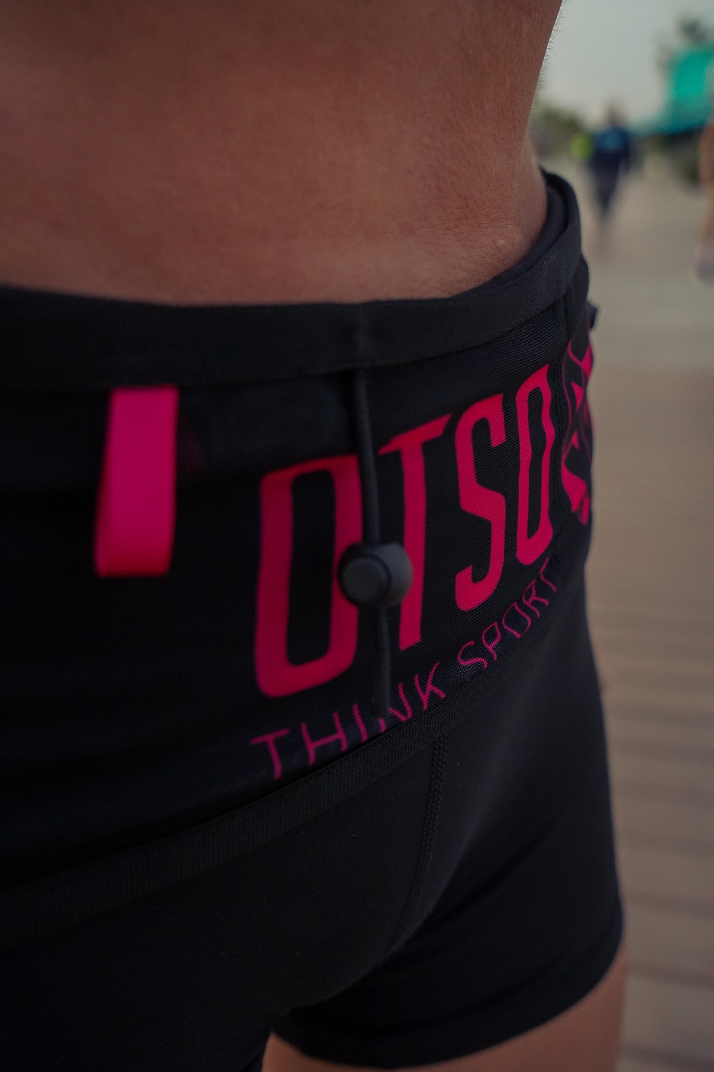 Unisex Running Belt - Black & Pink