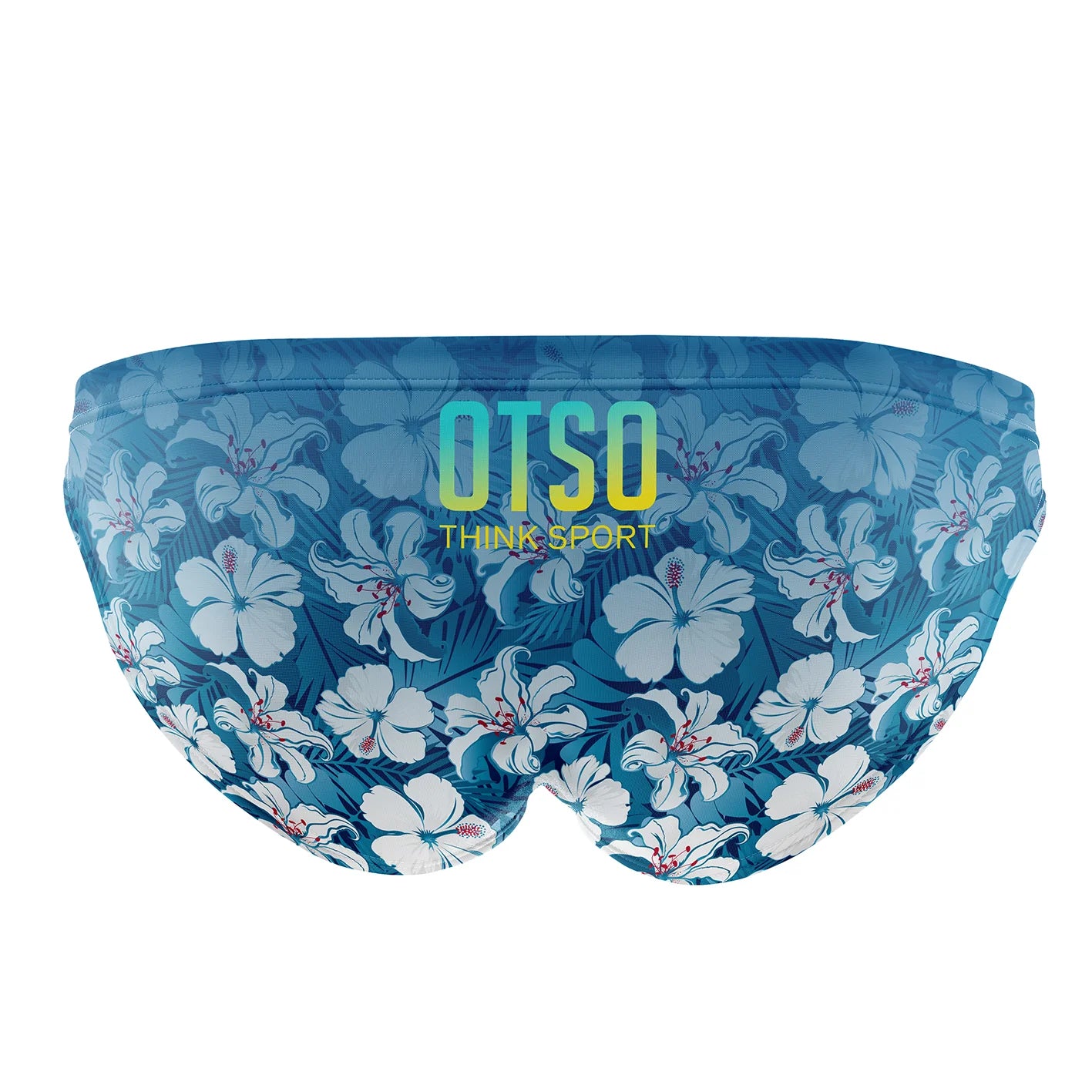Mens Swim Briefs - Swim Bike Run Flower