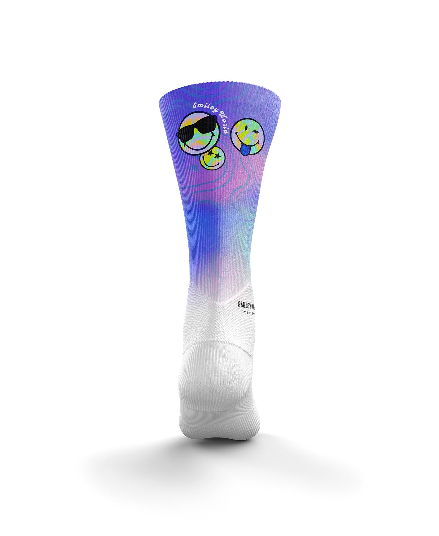 Funny Socks High Cut - Smiley World Vibes