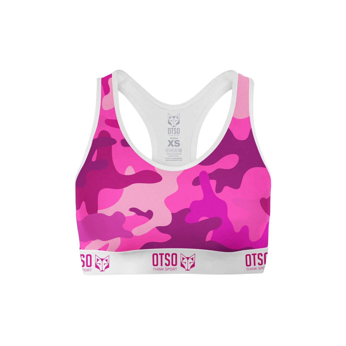 Womens Sports Top - Camo Pink