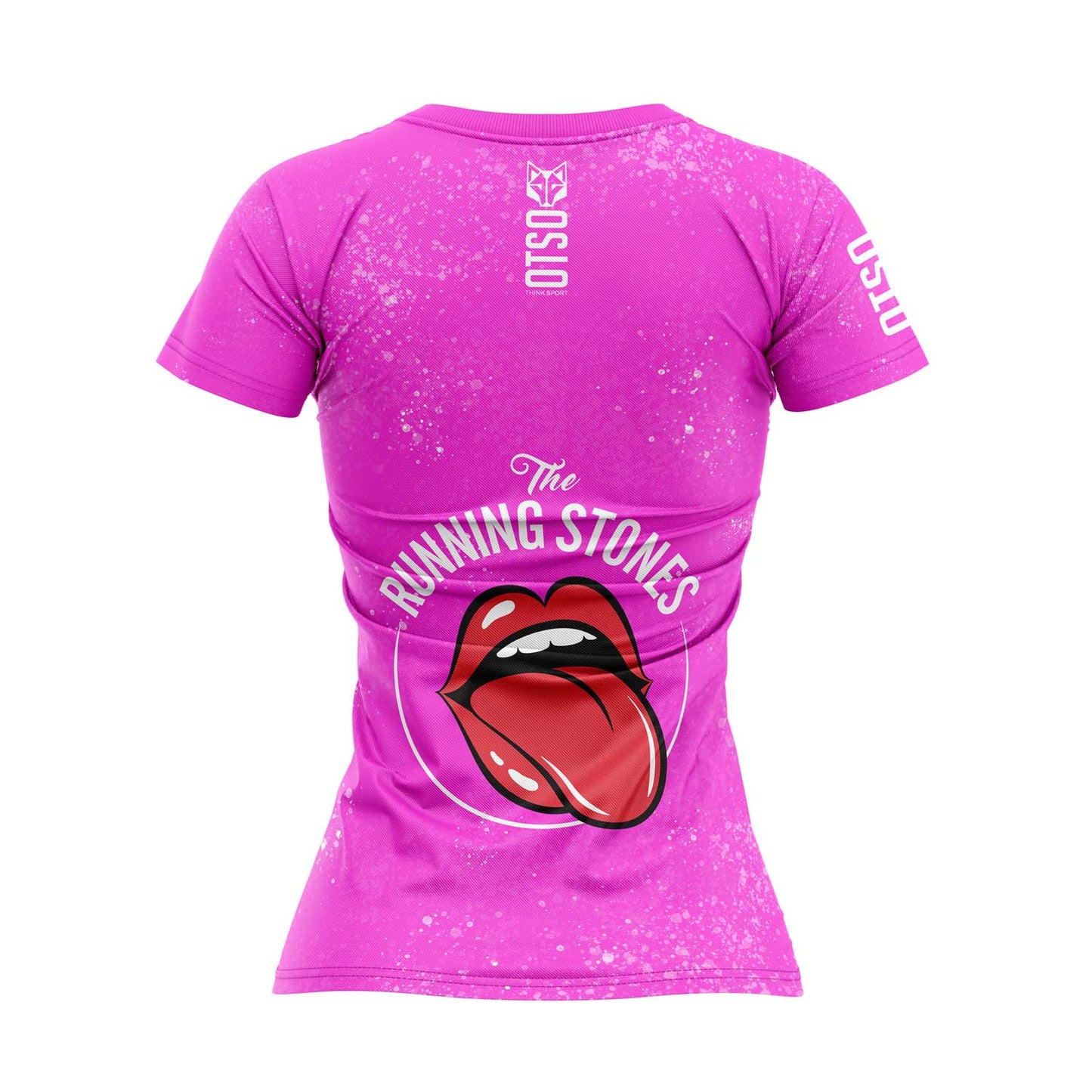 Womens T-shirt - Running Stones Pink