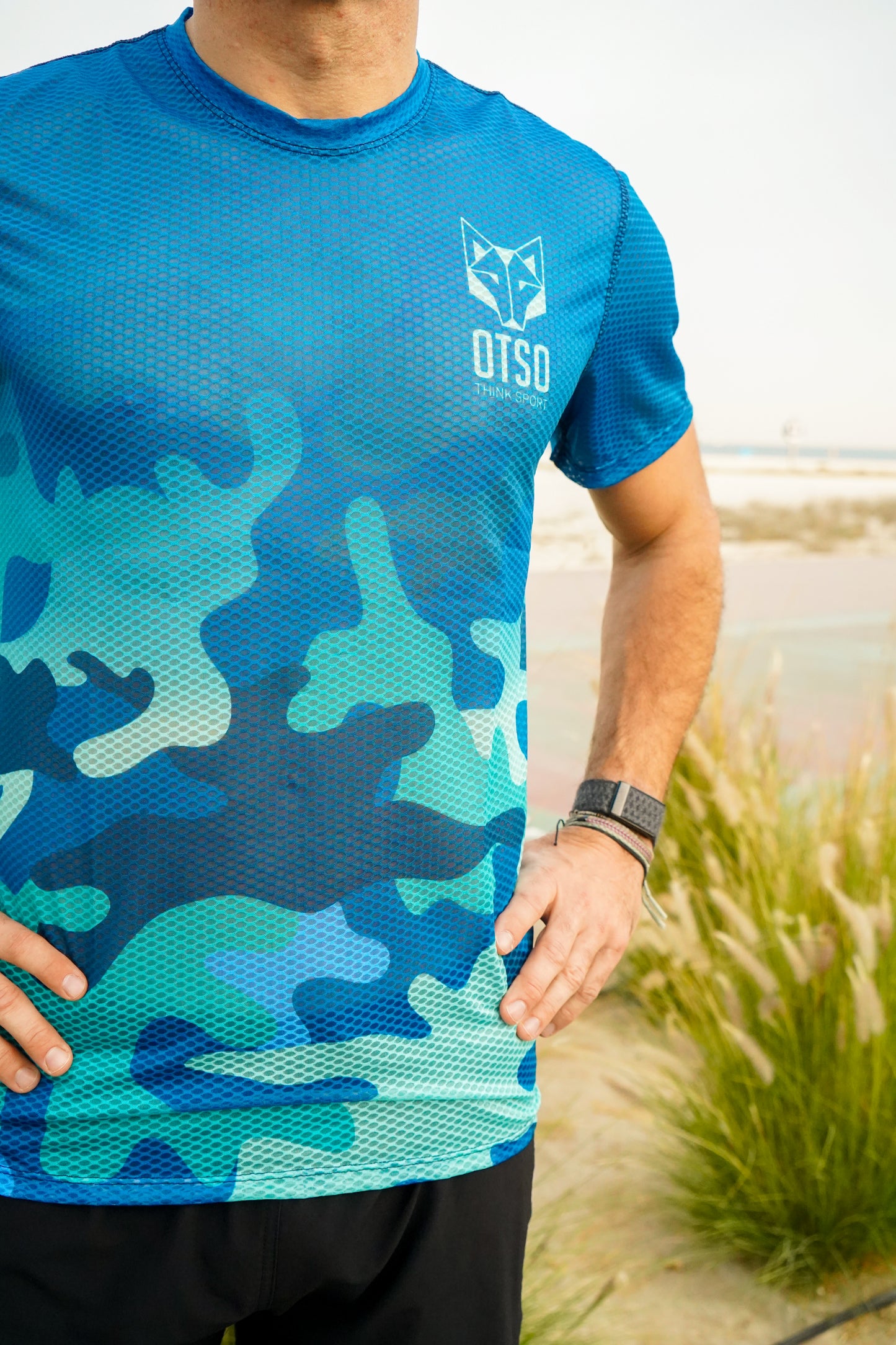 Mens T-shirt - Blue Camo