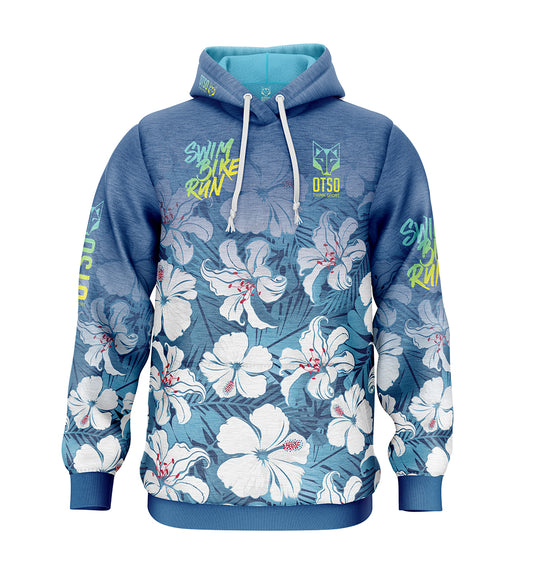 Unisex - Hoodie Swim Bike Run Flower