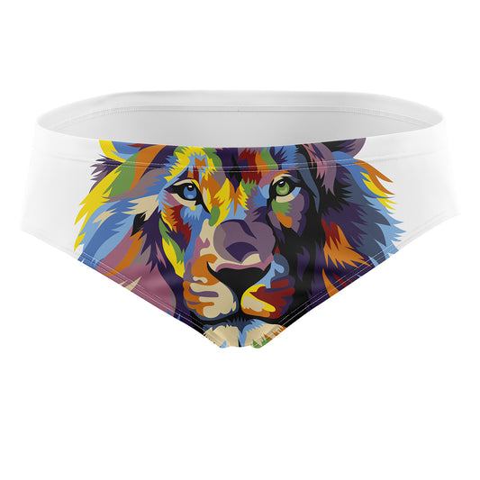 Mens Swim Briefs - Be a Lion