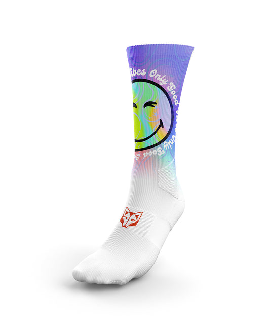 Funny Socks High Cut - Smiley World Vibes