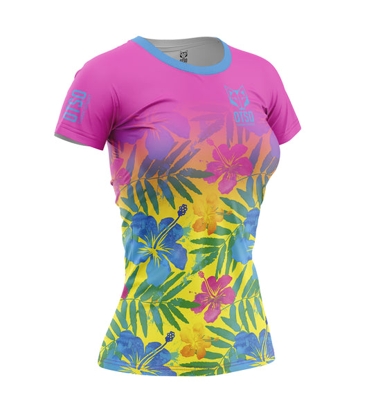 Womens T-shirt - Floral Pink