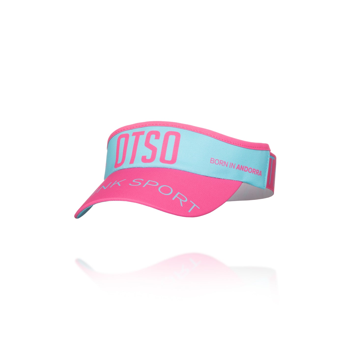 Unisex - Light Blue & Fluorescent Pink Visor